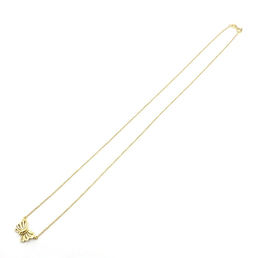 Tiffany & Co Yellow Gold Necklace Butterfly 48 — view 2