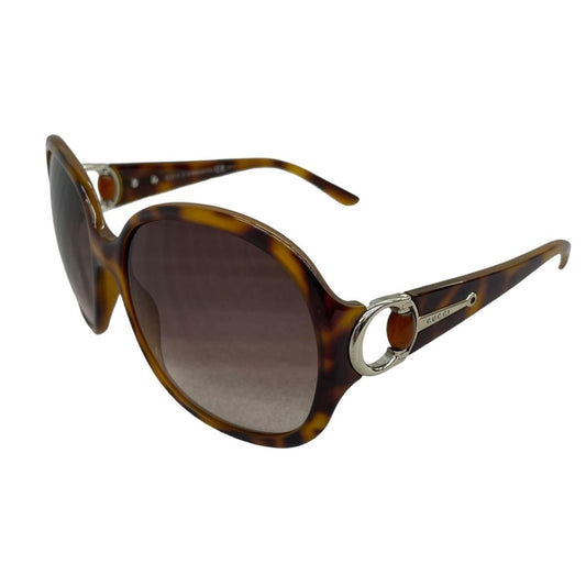 Gucci Sunglasses S Tortoiseshell Brown Silver Eyewear
