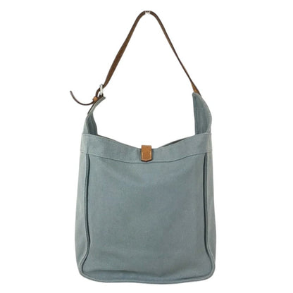 Hermes Tote Marwari PM Shoulder Bag Canvas Blue — view 2
