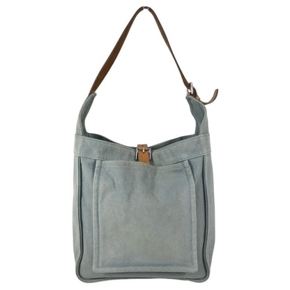 Hermes Tote Marwari PM Shoulder Bag Canvas Blue