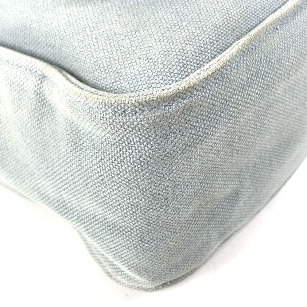 Hermes Tote Marwari PM Shoulder Bag Canvas Blue — view 7