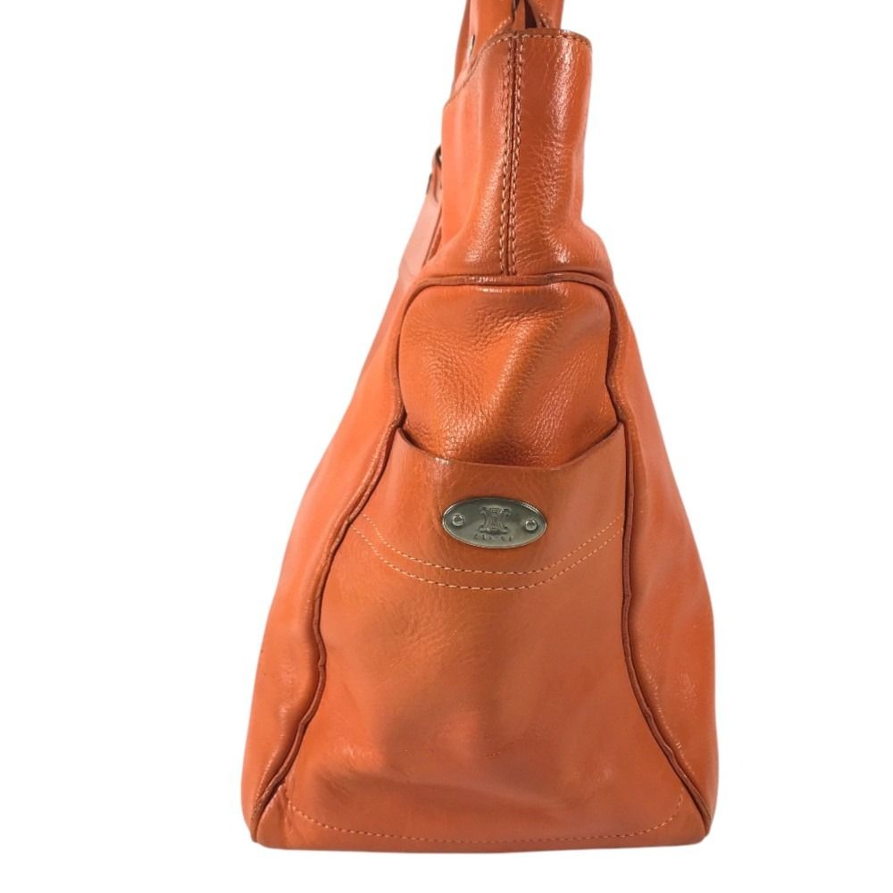 Celine Tote Boogie Large Shoulder Bag Leather Orange — view 4