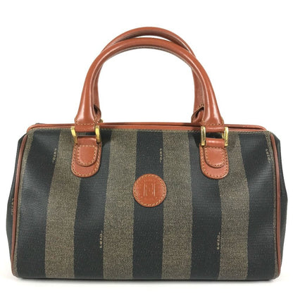 Fendi Handbag Pecan Vintage Leather Khaki