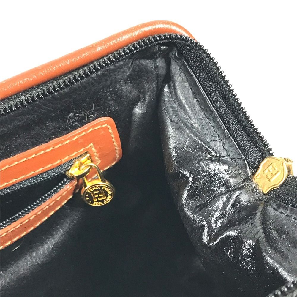 Fendi Handbag Pecan Vintage Leather Khaki — view 4