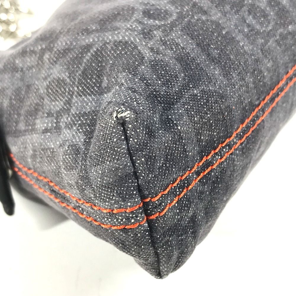 Dior Makeup Pouch Logo Denim Flight Trotter Navy — view 7
