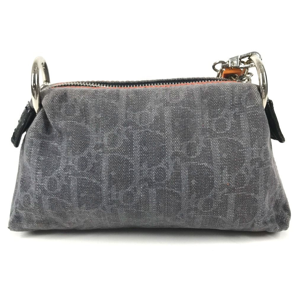 Dior Makeup Pouch Logo Denim Flight Trotter Navy — view 2