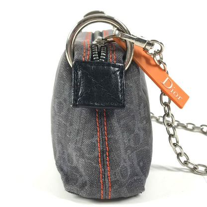 Dior Makeup Pouch Logo Denim Flight Trotter Navy — view 4