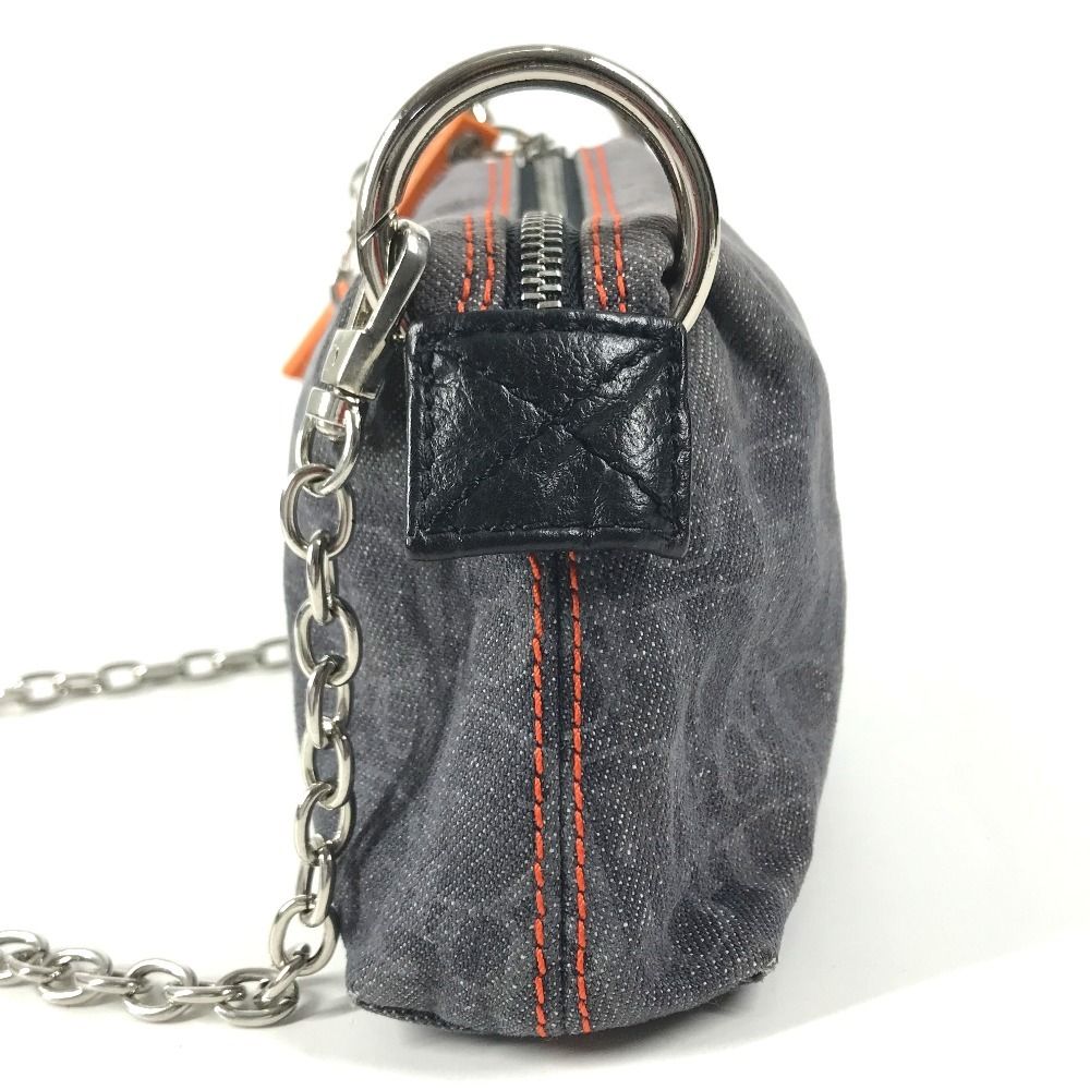 Dior Makeup Pouch Logo Denim Flight Trotter Navy — view 3
