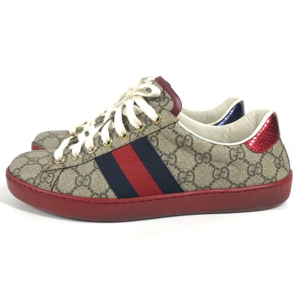 Gucci Sneakers Logo GG Supreme Canvas Beige — view 3