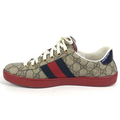 Gucci Sneakers Logo GG Supreme Canvas Beige — view 6