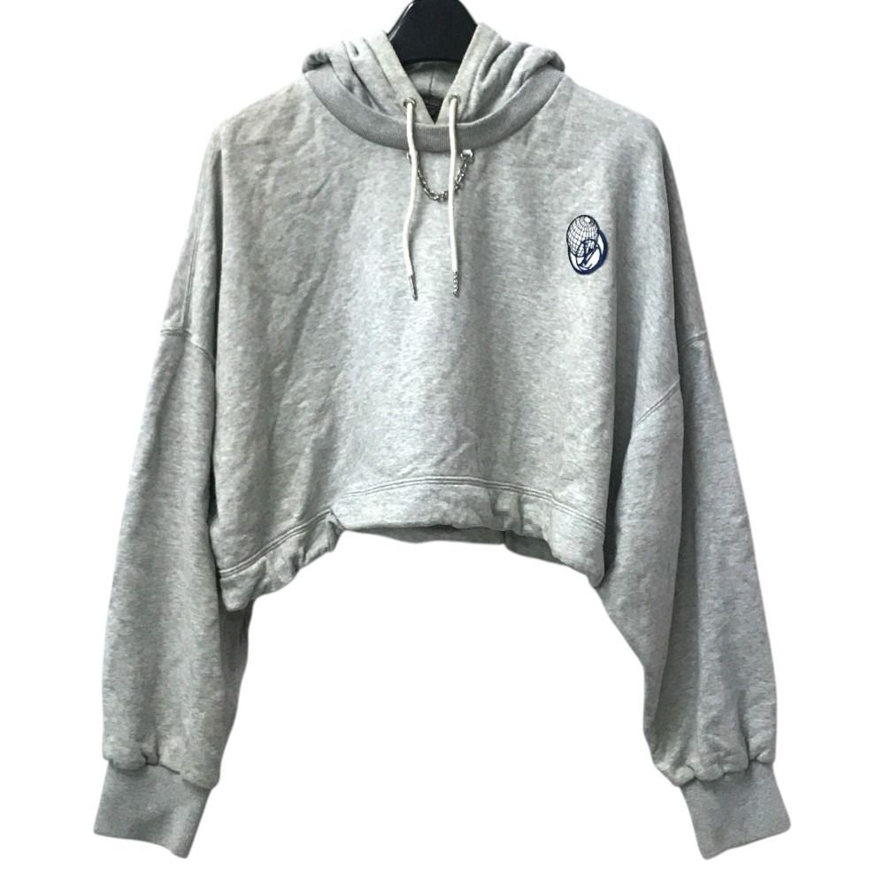 Louis Vuitton Sweatshirt Logo Short Length Monogram Cotton Gray