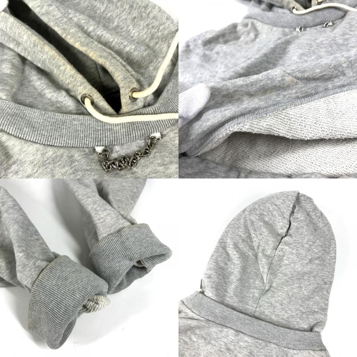 Louis Vuitton Sweatshirt Logo Short Length Monogram Cotton Gray — view 8