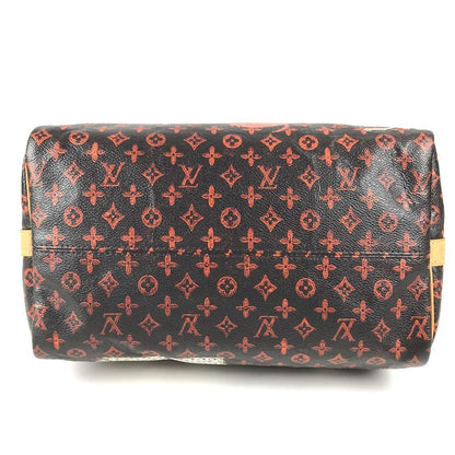 Louis Vuitton Handbag Speedy Bandouliere Monogram Cat Glam Cat Canvas Brown — view 6