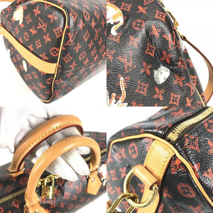 Louis Vuitton Handbag Speedy Bandouliere Monogram Cat Glam Cat Canvas Brown — view 8