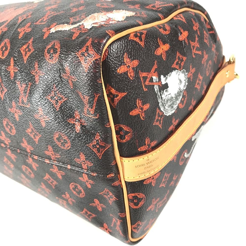 Louis Vuitton Handbag Speedy Bandouliere Monogram Cat Glam Cat Canvas Brown — view 7