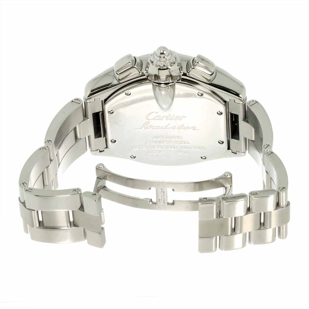 Cartier Roadster Chronograph Watch Date Silver Automatic — view 4