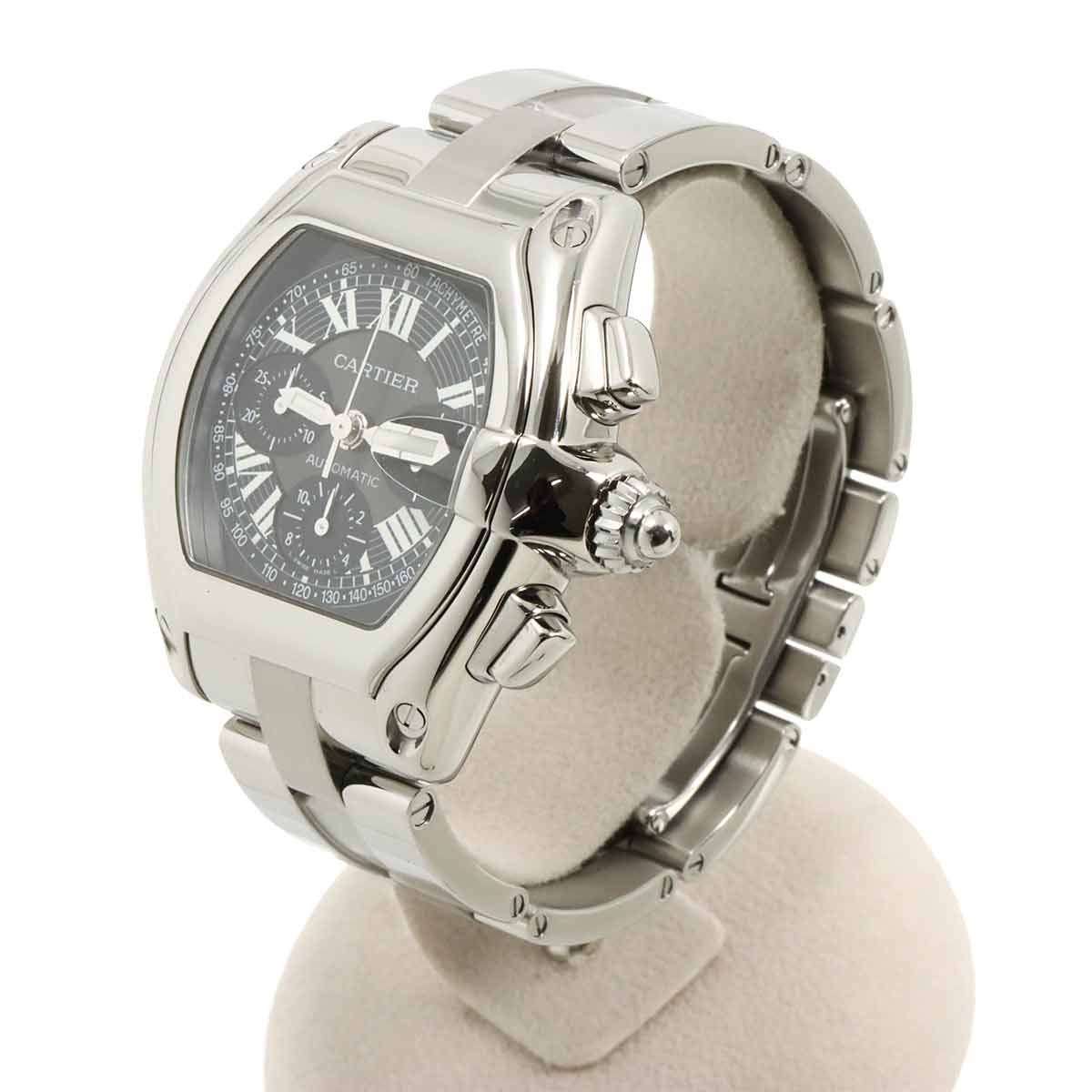 Cartier Roadster Chronograph Watch Date Black Automatic — view 3