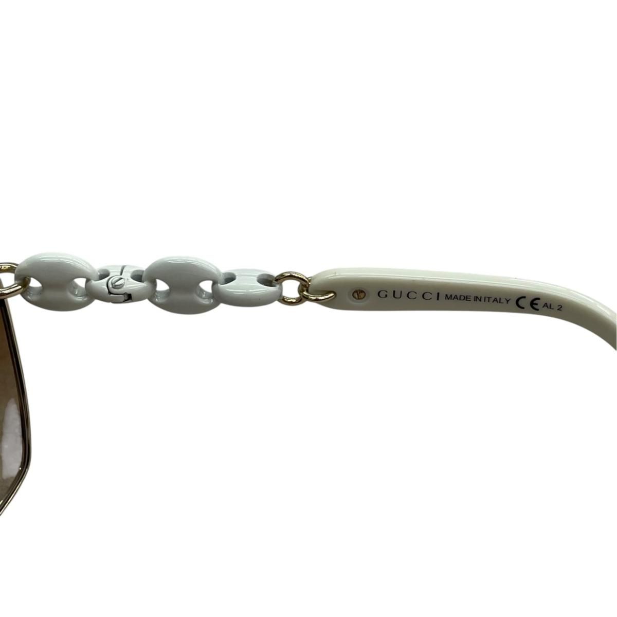 Gucci Sunglasses Eyewear White Gold — view 7