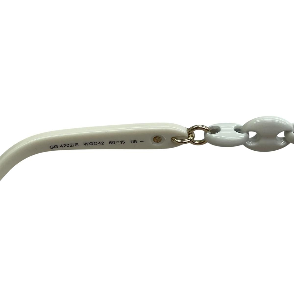 Gucci Sunglasses Eyewear White Gold — view 6