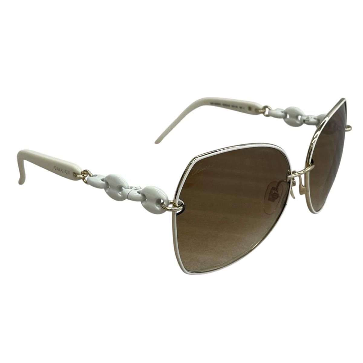 Gucci Sunglasses Eyewear White Gold — view 2