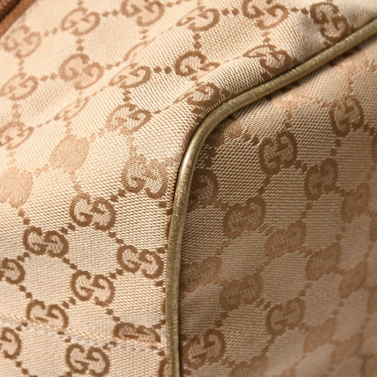 Gucci GG Canvas Boston Bag Pink Gold Beige Silver — view 6