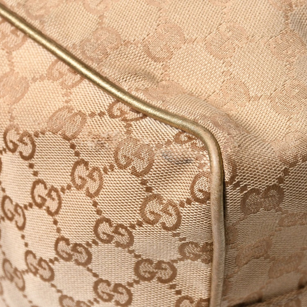 Gucci GG Canvas Boston Bag Pink Gold Beige Silver — view 7