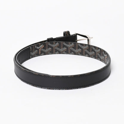 Goyard Belt Fregat 85 Black Brown Silver — view 3