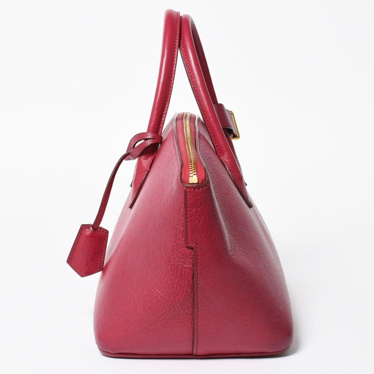 Louis Vuitton Automatic Marble Handbag Gray Leather Raspberry — view 4
