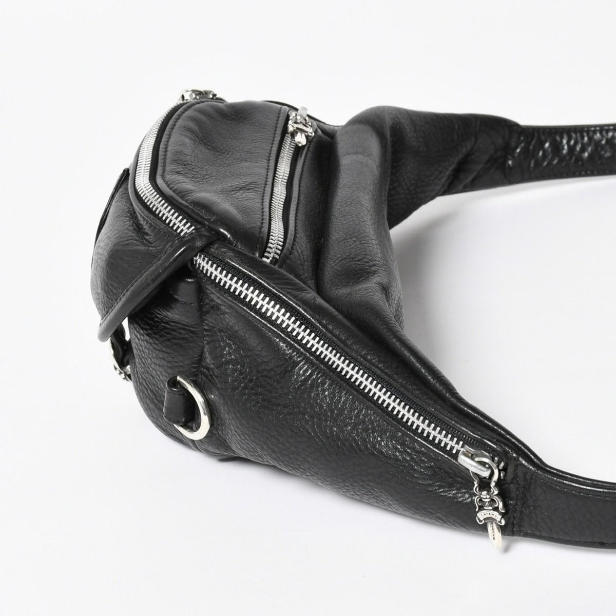 Chrome Hearts 1 Snat Pack Gunslinger Belt Waist Bag Black Silver — view 4