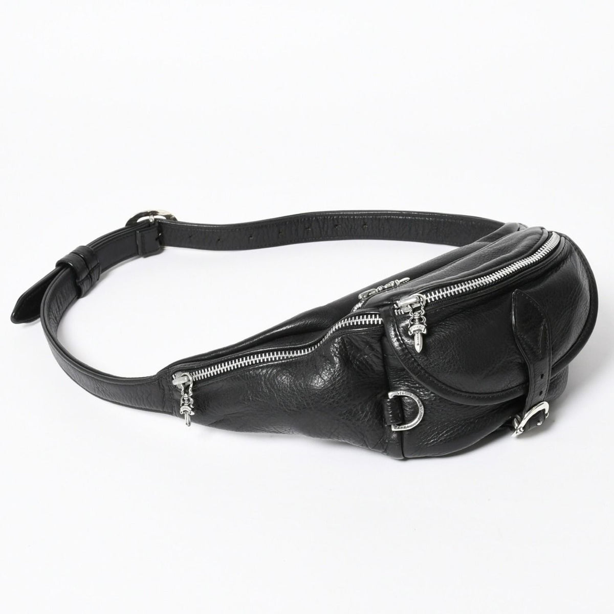 Chrome Hearts 1 Snat Pack Gunslinger Belt Waist Bag Black Silver — view 3