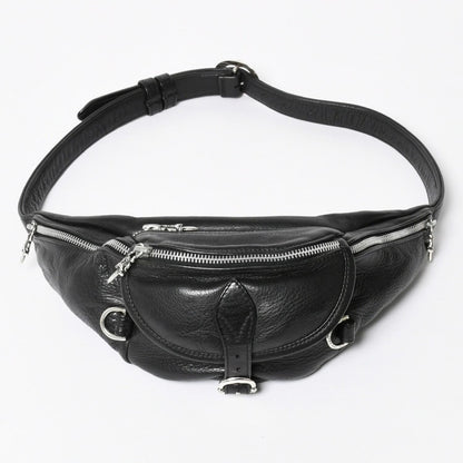 Chrome Hearts 1 Snat Pack Gunslinger Belt Waist Bag Black Silver