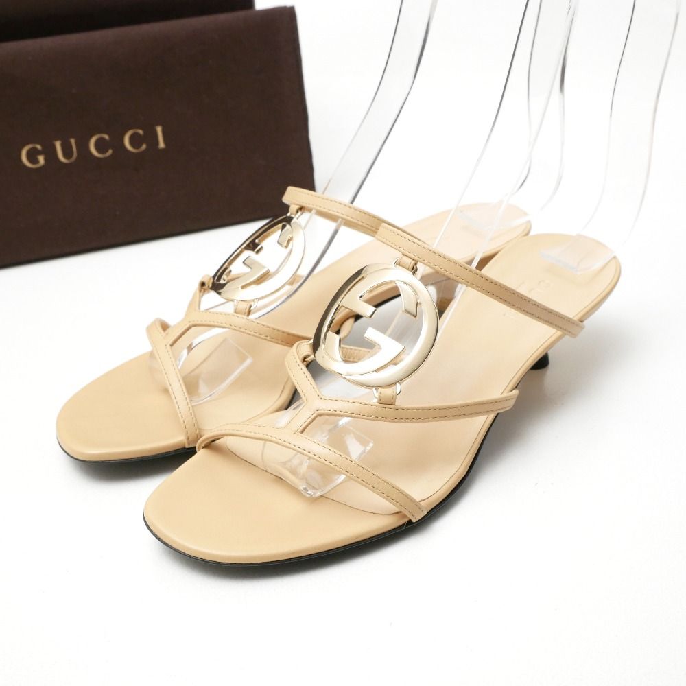 Gucci Sandals GG Logo Interlocking G Mules