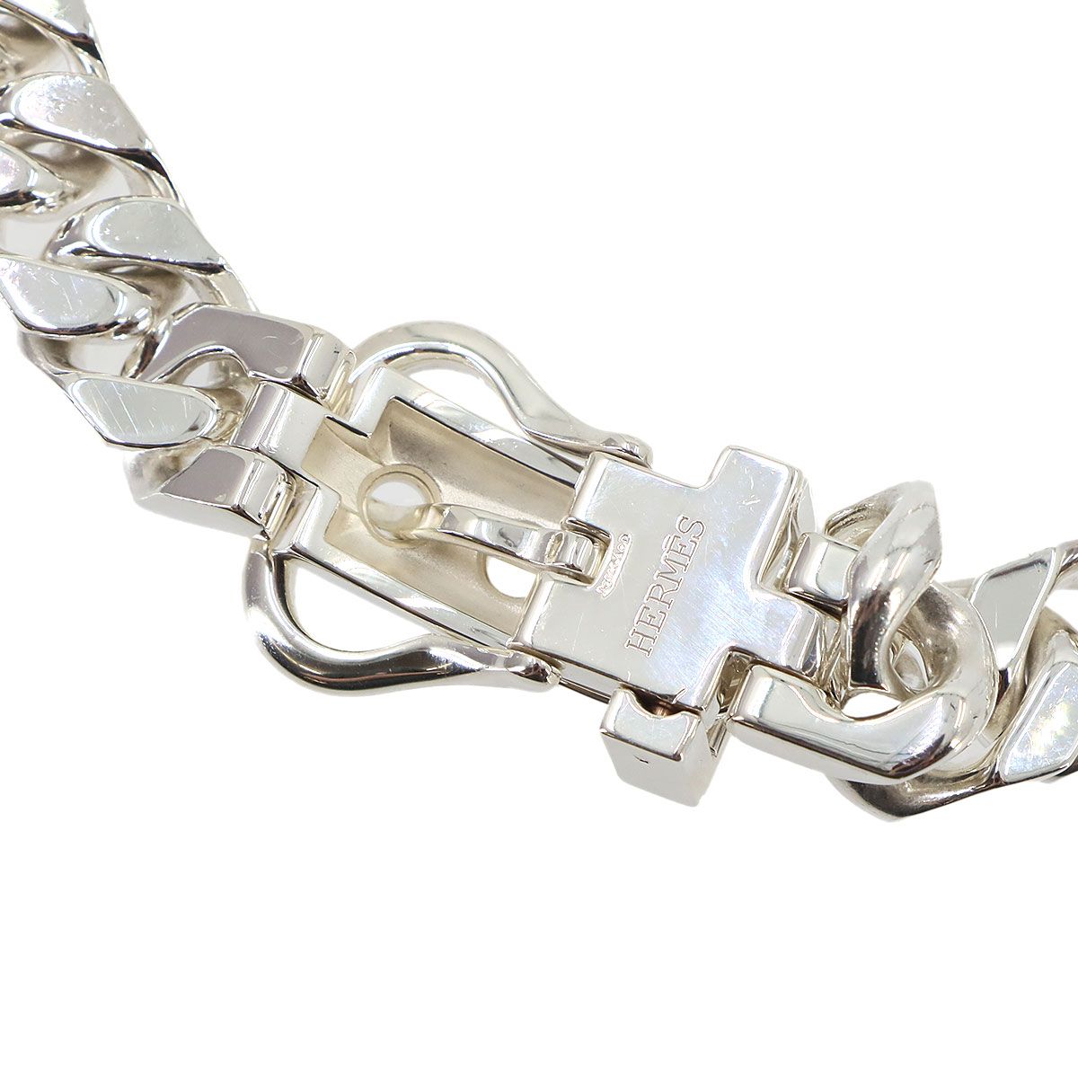 Hermes Boucles Sellier GM Necklace 925 Sterling Silver — view 5