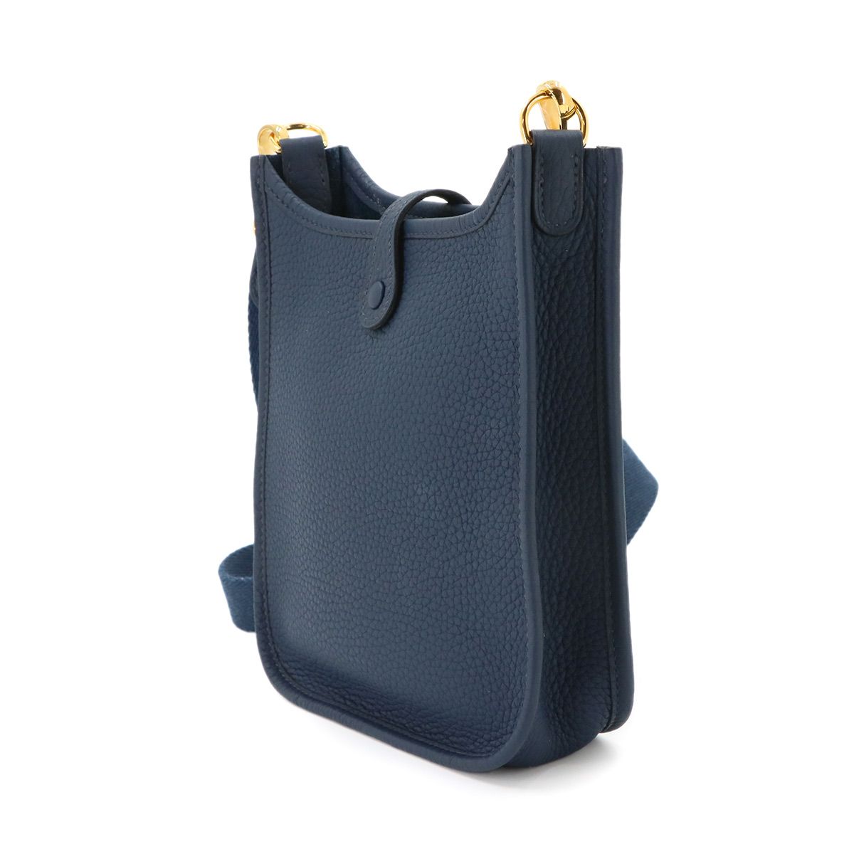 Hermes Evelyne Amazon TPM Shoulder Bag Taurillon Clemence Bleu Nuit — view 3