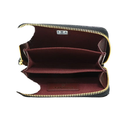 Chanel Quilted Classic Zip Coin Purse Caviar Leather Black — view 6