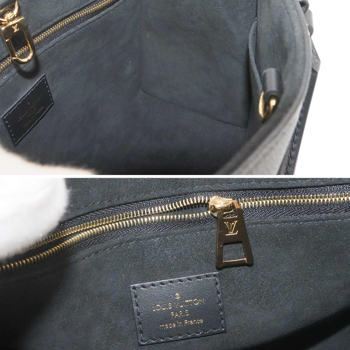 Louis Vuitton Monogram Empreinte On The Go PM 2-Way Tote Shoulder Bag Noir — view 8