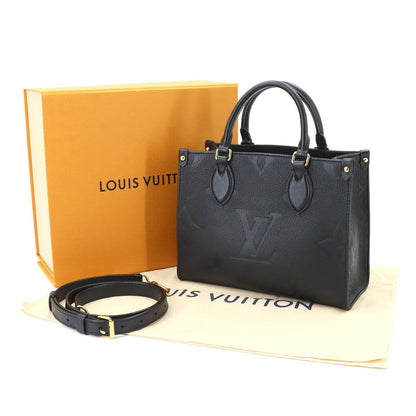 Louis Vuitton Monogram Empreinte On The Go PM 2-Way Tote Shoulder Bag Noir — view 2