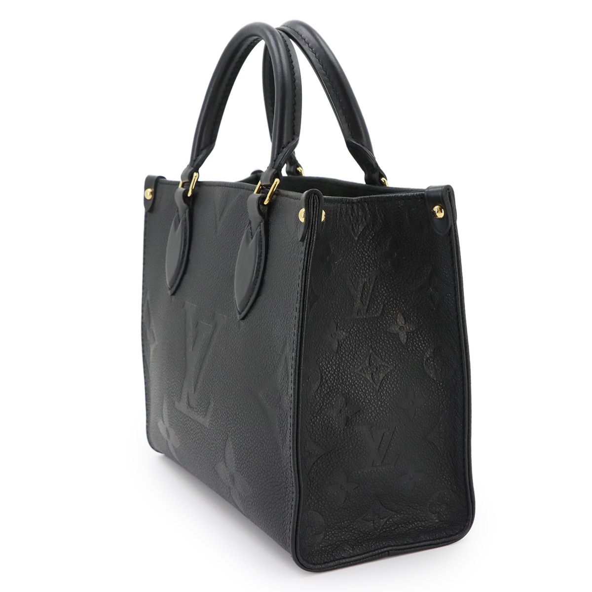 Louis Vuitton Monogram Empreinte On The Go PM 2-Way Tote Shoulder Bag Noir — view 4