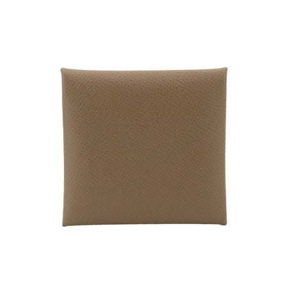 Hermes Bastia Coin Purse Epsom Etoupe Silver — view 3