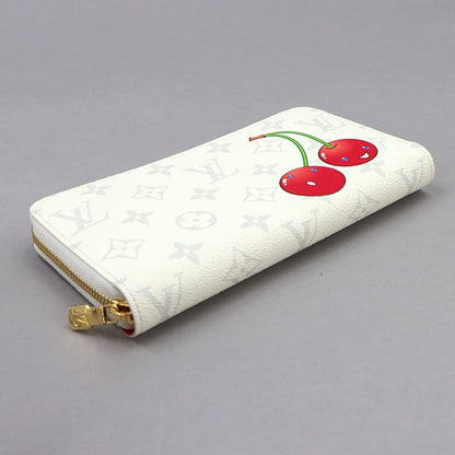 Louis Vuitton LV x Takashi Murakami Zippy Wallet Zip Around Monogram Cherry — view 4