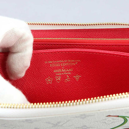 Louis Vuitton LV x Takashi Murakami Zippy Wallet Zip Around Monogram Cherry — view 8