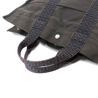 Hermes Herline MM Tote Bag Canvas Gray Silver MM — view 5