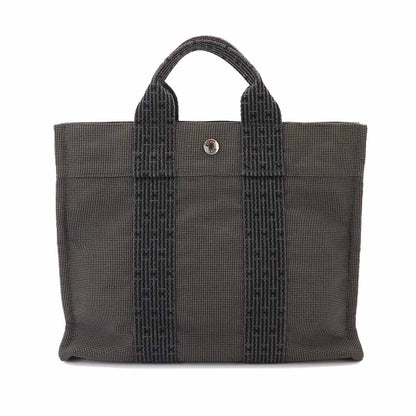 Hermes Herline Tote Bag PM Canvas Gray Silver — view 2