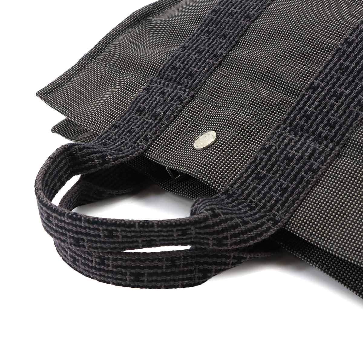 Hermes Herline Tote Bag PM Canvas Gray Silver — view 5