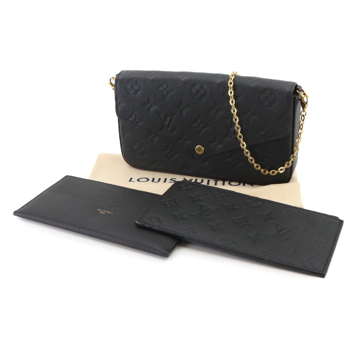 Louis Vuitton Monogram Empreinte Pochette Felicie Chain Wallet Leather — view 2