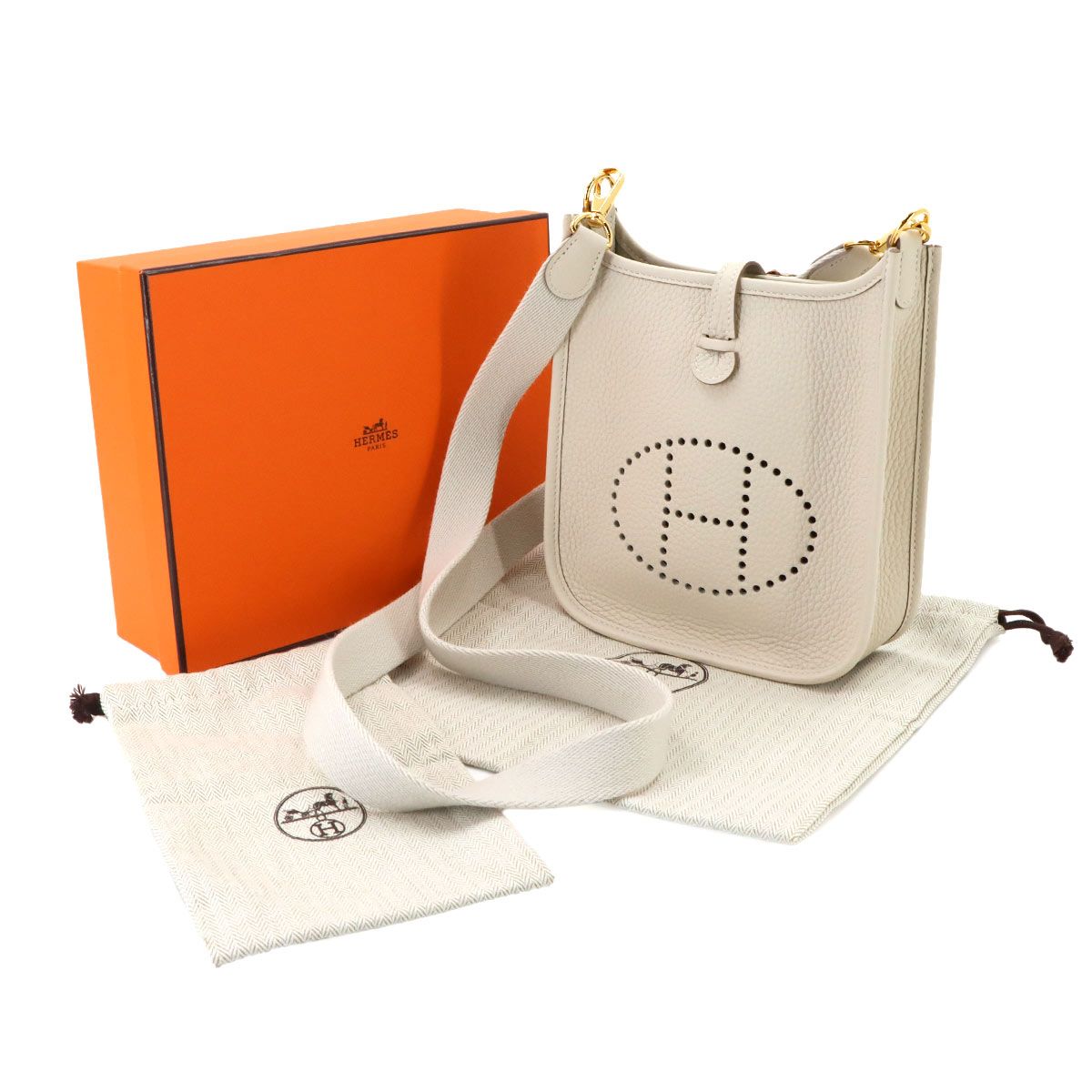 Hermes Evelyne Amazon TPM Shoulder Bag Taurillon Clemence Cles — view 2