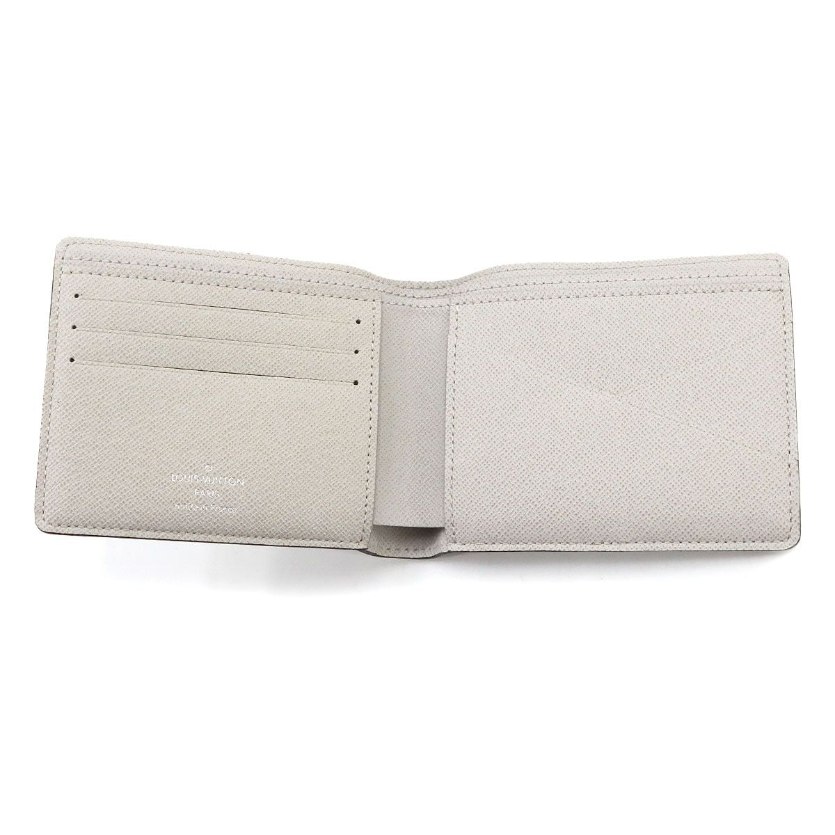 Louis Vuitton Taigarama Portefeuille Multiple Bifold Wallet Blanc — view 5