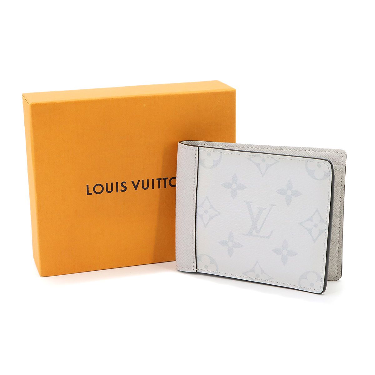 Louis Vuitton Taigarama Portefeuille Multiple Bifold Wallet Blanc — view 2