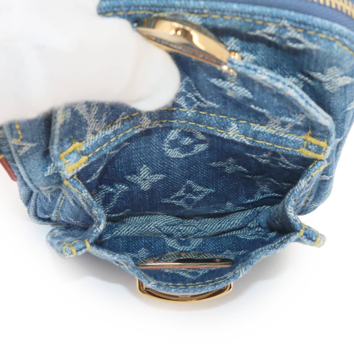 Louis Vuitton LV Remix Pochette Fairfax Shoulder Bag Monogram Denim Blue — view 8