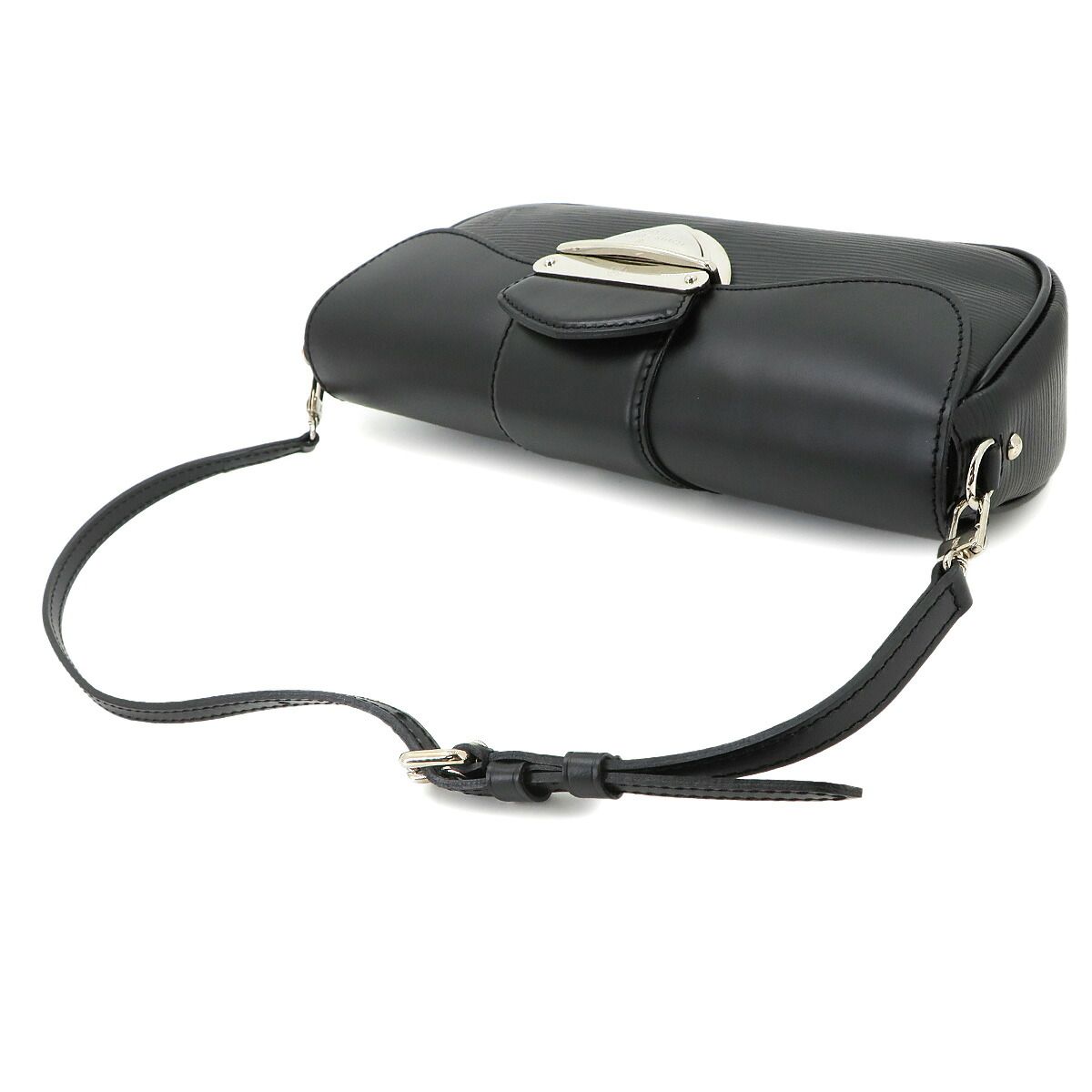 Louis Vuitton Epi Pochette Montaigne Shoulder Bag Leather Noir — view 6